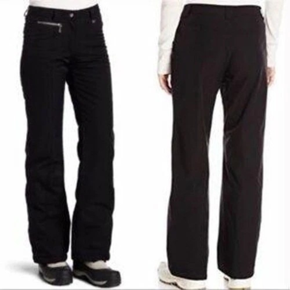 NILS Sportswear Women M Black Ski Snowboard Pants Zip Pockets‎ Melissa 8 Outdoor
